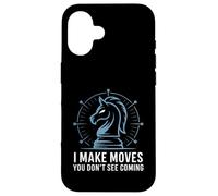 Chess Knight Strategy Cool Tactic Brain Game Power Play Case for iPhone 16