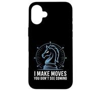 Chess Knight Strategy Cool Tactic Brain Game Power Play Case for iPhone 16 Plus