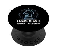 Chess Knight Strategy Cool Tactic Brain Game Power Play PopSockets Adhesive PopGrip
