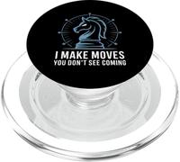 Chess Knight Strategy Cool Tactic Brain Game Power Play PopSockets PopGrip for MagSafe