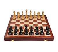 Chess Large Game Board 52cm52cm with Interior Storage Gift Family Game Folding Chess Board King Height 11cm Chess Set