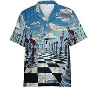 Chess Lover Hawaiian Shirt Women's Men's Chess 3D Printed Hawaii Shirt Summer Beach Holiday Chess Player Team Shirt