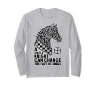 Chess Lover Knight Horse Head Change Fate of Kings Long Sleeve T-Shirt