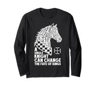 Chess Lover Knight Horse Head Change Fate of Kings Long Sleeve T-Shirt