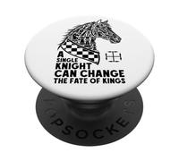 Chess Lover Knight Horse Head Change Fate Of Kings PopSockets Adhesive PopGrip