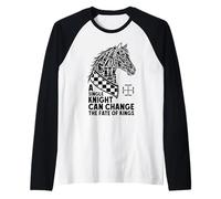 Chess Lover Knight Horse Head Change Fate of Kings Raglan Baseball Tee