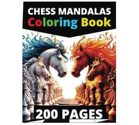 CHESS MANDALA coloring books for adults/ mandala coloring book for adults/ mandala coloring book for adults/ 100 mandala coloring book for adults/ ... Chess-Themed Mandalas: Color Chess Figure
