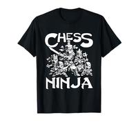 Chess Ninja Funny Ninja Characters with Weapons T-Shirt