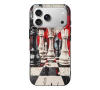 Chess Paiting Print Phone Case TPU Anti-fingerprint Protective Cover Compatible with iPhone 17/17 Air/17 Pro/17 Pro Max