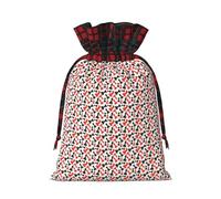 Chess Pattern Print Gift Drawstring Bags Reusable Pouches Birthday Wedding Party Festive Gatherings