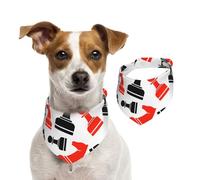 Chess Pattern Print Pet Scarf Soft Comfortable Holiday Accessory For Christmas Warm Stylish Present