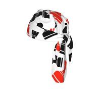 Chess Pattern Printed Cap Do Rag, Moisture Wicking Cycling Cap Helmet Liner for Biking Running Hiking