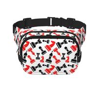 Chess Pattern Unisex Fashion Waist Packs, Stylish Fanny Packs for Workouts, Running, Traveling, and Hiking