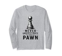 Chess Pawn Gift Never Underestimate Power Strategy Player Long Sleeve T-Shirt