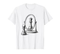 Chess Pawn Queen Mirror Reflection Gift T-Shirt