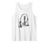 Chess Pawn Queen Mirror Reflection Gift Tank Top