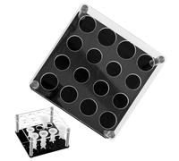Chess Piece Holder, Chess Mould Ho-lder Made of Resin, Acrylic and Metal Holders, C-hess Storage Box, C-hess Pieces Mould Holder, for Silicone Moulds with 4 Legs, Silicone Moulds Accessories
