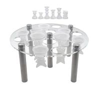 Chess Piece Holder, Chess Piece Holder Resin Chess Piece Holder 5 Legs Footrest Stand for Epoxy Resin Moulds, Chess for L