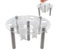 Chess Piece Holder - Snap On Base for Acrylic Display, Secure Stand | Acrylic Chess Piece Holder, Acrylic Play Piece Holder, Ideal for Casting