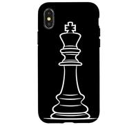 Chess Piece One Line Drawing Case for iPhone X/XS