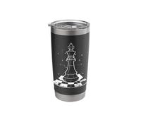 Chess Piece One Line Drawing Tabletop Games Stainless Steel Insulated Tumbler