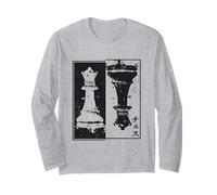 Chess Piece Queen Japanese Aesthetic Mind Sport Game Chess Long Sleeve T-Shirt
