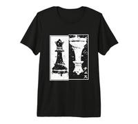 Chess Piece Queen Japanese Aesthetic Mind Sport Game Chess Premium T-Shirt