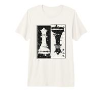 Chess Piece Queen Japanese Aesthetic Mind Sport Game Chess Premium T-Shirt