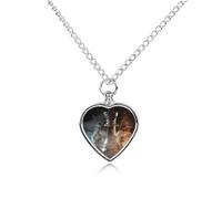 Chess Piece Smoke Style Urn Necklace for Ashes Pet Dog Cat Cremation Jewellery Alloy Memorial Keepsake Pendant