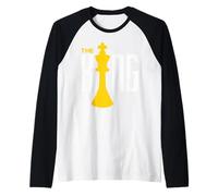 Chess Piece The King Halloween Matching Costume Raglan Baseball Tee