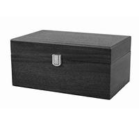Chess Pieces Box Large Ebony With Metal Clasp 4.25 Inch