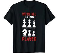 Chess Pieces Conspiracy Theory Anti Government T-Shirt Black L