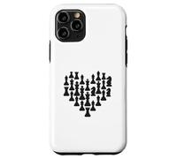 Chess Pieces Heart Shape Enthusiast Love Case for iPhone 11 Pro