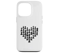 Chess Pieces Heart Shape Enthusiast Love Case for iPhone 13 Pro