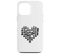 Chess Pieces Heart Shape Enthusiast Love Case for iPhone 13 Pro Max