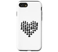 Chess Pieces Heart Shape Enthusiast Love Case for iPhone SE (2020) / 7 / 8