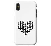 Chess Pieces Heart Shape Enthusiast Love Case for iPhone X/XS