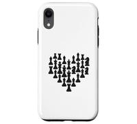 Chess Pieces Heart Shape Enthusiast Love Case for iPhone XR