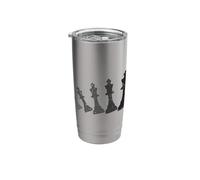 Chess Pieces in Motion Stainless Steel Insulated Tumbler