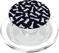 Chess Pieces Pattern Pawn Knight King Checkmate Grandmaster PopSockets PopGrip for MagSafe