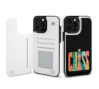 Chess Pieces Printed Wallet Phone Case Unisex Cellphone Protective Cover Compatible with iPhone 15/15 Pro/16 Pro Max/15 Plus