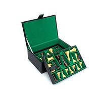 Chess Pieces Storage Box, Large Leather Pieces Storage Box, Chess Box (Not Including Chess Pieces)