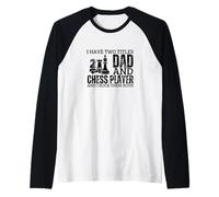Chess Player and Dad Proud Men Funny Chess Raglan Baseball Tee