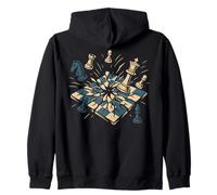 Chess Player Board Game Men Women Chess Lover Zip Hoodie
