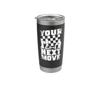 Chess Player Chess Piece Vintage Next Move Stainless Steel Insulated Tumbler