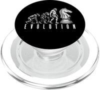 Chess Player Evolution Funny Ape Neanderthal Caveman Knight PopSockets PopGrip for MagSafe