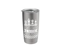 Chess Player - I Like Chess Maybe Three People - Chess Stainless Steel Insulated Tumbler