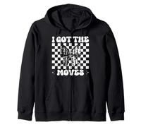 Chess Player Master Chess Girl Mom Coquette I Got The Moves Zip Hoodie