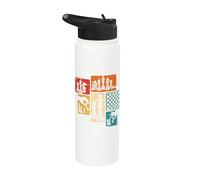Chess Player Men Kids Boys Board Game Chess Lover Stainless Steel Insulated Water Bottle