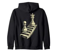 Chess Player Pawn To Queen Journey Zip Hoodie